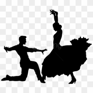 Free Png Flamenco Dancers Silhouette Png - Couple Dancing Silhouette With Transparent Background, Png Download