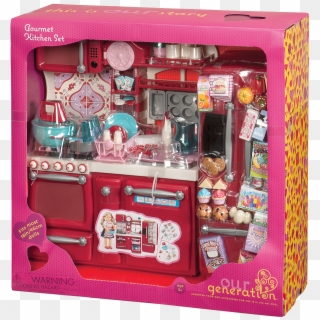 Gourmet Kitchen Red Package View - Our Generation Dolls Kitchen, HD Png Download