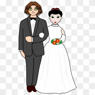 Bridal Clipart Bride Groom - Husband And Wife Clipart, HD Png Download