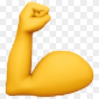 #emoji #emojis #yellow #hand #power #muscle #ios #iphone - Emoji, HD Png Download