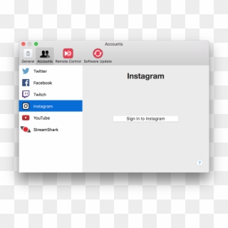 Setting Up The Instagram Source - Mac Os X, HD Png Download
