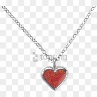 Free Png Chained Heart Png Png Image With Transparent - Heart Necklace Transparent Background, Png Download