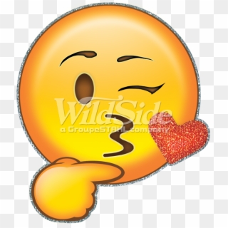 Happy Face Heart Kiss - Smiley, HD Png Download
