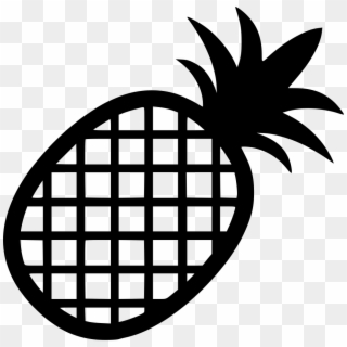 Pineapple Svg Initial - Pineapple Icon Png White, Transparent Png