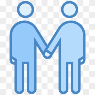 It's A Logo For Depicting A Meeting Between Two People - Gay Vector Png, Transparent Png