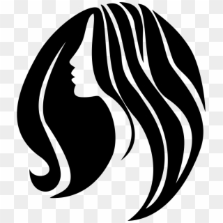 Woman With Long Svg - Long Hair Icon Png, Transparent Png