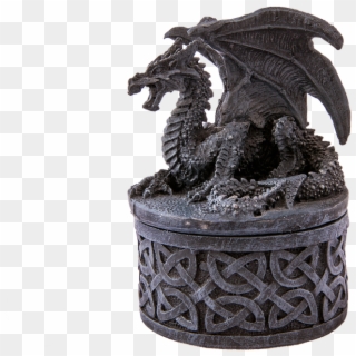 Dragons, Jewelry Box, Png, Gothic, Grey, Isolated - Dragon, Transparent Png