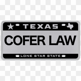Black And White Texas License Plate Starting In - Texas License Plate Laws, HD Png Download