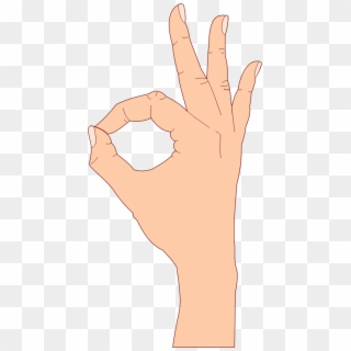 Clipart Gesture Medium Image - Ok Hand Sign Clipart, HD Png Download