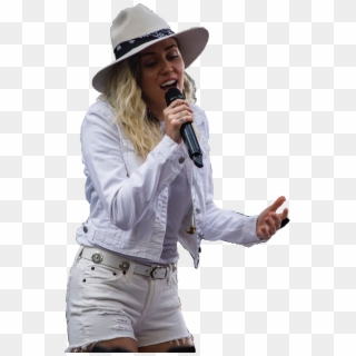 #mileycyrus #miley #cyrus #singing #singer #whiteclothes, HD Png Download