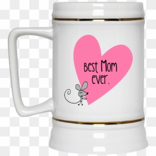 Coffee Mug With Cute Mouse Design - Mug, HD Png Download