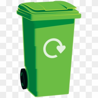 Recycling Bin Png Clip Art - Green Bin, Transparent Png