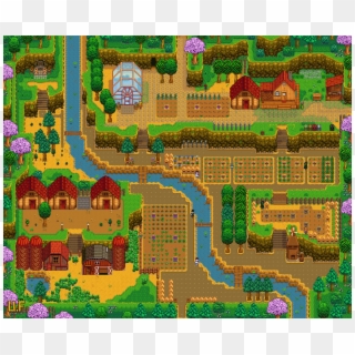 Stardew Valley Hilltop Farm Layout , Png Download - Stardew Valley Hill Top Layout, Transparent Png