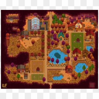Forest Farm In The Fall - Stardew Valley Forest Farm Cute, HD Png Download