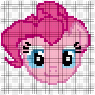 Pinkie Pie Face Perler Bead Pattern / Bead Sprite - Bead, HD Png Download