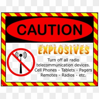 This Free Icons Png Design Of Caution Explosives - Caution Explosives, Transparent Png