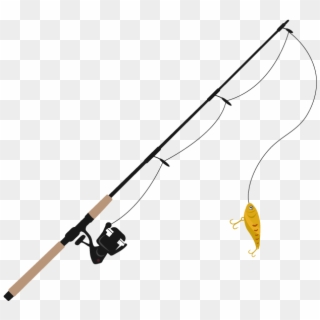 Fishing - Clipart Fishing Rod, HD Png Download