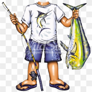 Fisher Boy With Fish - Fisher Boy, HD Png Download