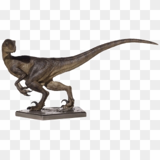 Standing Velociraptor 1/10th Scale Statue - Iron Studios Jurassic Park, HD Png Download