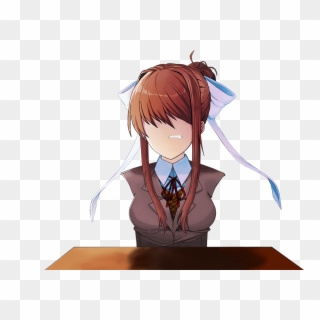 Monika First Attempt Full Placement Failure - Cartoon, HD Png Download