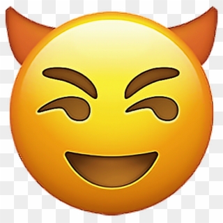 Emoji Emojisticker Sticker Stickers Evil Smiley Devil - Emoji, HD Png Download