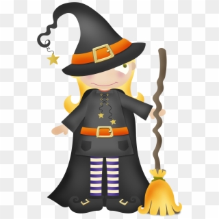 Clipart Black And White Witchcraft Wand Halloween Clip, HD Png Download
