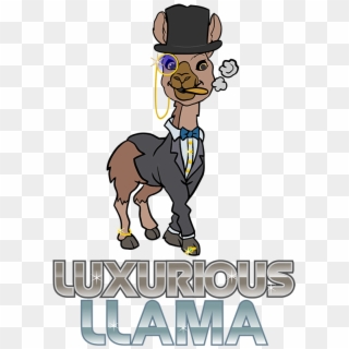 Luxurious-llama - Cartoon, HD Png Download