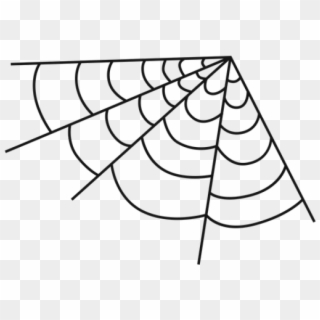 Drawn Spider Web Illustration Png - Teia De Aranha Png, Transparent Png