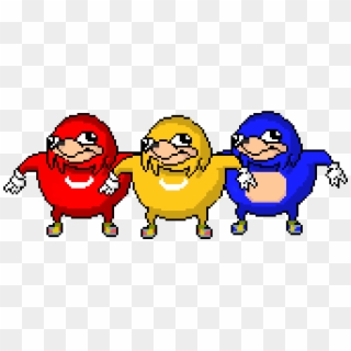 Ugandan Knuckles Red, Blue And Yellow - Blue And Red Ugandan Knuckles, HD Png Download