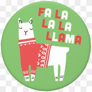 Fa La Llama Green, Popsockets - Fa La La Llama Popsocket, HD Png Download