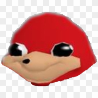 Here Is An Ugandan Knuckles Head - Plush, HD Png Download