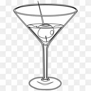 Martini Clipart Toast - Cocktail Glass Png White, Transparent Png