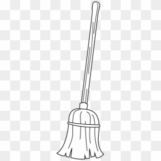 Mop Coloring Pages - White Broom Png, Transparent Png
