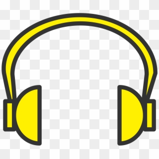 This Free Icons Png Design Of Yellow Headphone, Transparent Png