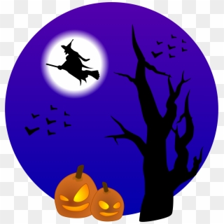 This Free Icons Png Design Of Witch On Broom, Transparent Png