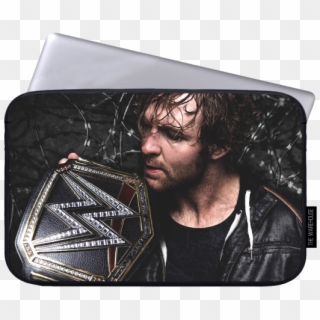 Dean Ambrose Printed Laptop Sleeves - Wwe Dean Ambrose Wwe Champion, HD Png Download