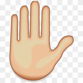 Raised Hand Emoji Png, Transparent Png