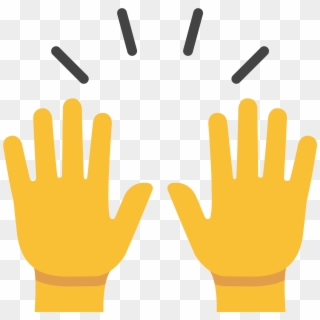 Open - Raising Hands Emoji, HD Png Download