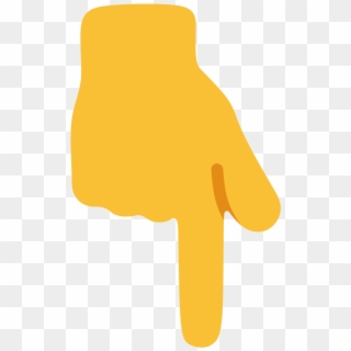 Hand Emoji Clipart Pointed Finger 13 1000 X 1000 Free - Finger Down Emoji Png, Transparent Png