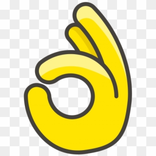 Ok Hand Emoji - Hand, HD Png Download