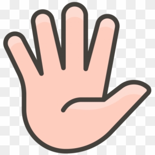 Hand With Fingers Splayed Emoji - Hand, HD Png Download