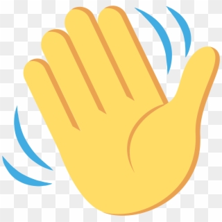 Waving Hand Emoji Svg , Png Download - Emoji Hand Waves, Transparent Png