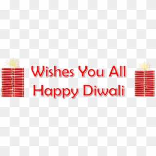 Wishes You All Happy Diwali Png Image Background - Carmine, Transparent Png