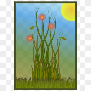 This Free Icons Png Design Of Grass And Flowers, Transparent Png
