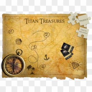 Titan Treasures Map - Titan Treasure Map, HD Png Download