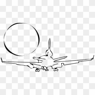 Airplane Take Off Passenger Plane - Disegno Aereo In Partenza, HD Png Download