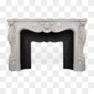 Palais Bourbon Is An Exceptional Custom-made Marble - White Fireplace Png, Transparent Png