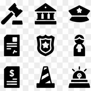 Law And Justice - Google Suite Icon Black And White, HD Png Download