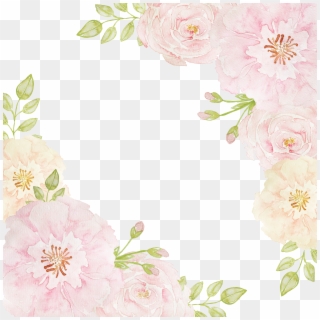 Pink Rose Borders Flowers Beach Png Download Free Clipart - Pink Flowers Border Png, Transparent Png