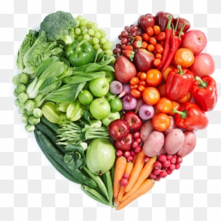Vegan Food Png Image - Healthy Foods Heart Shape, Transparent Png